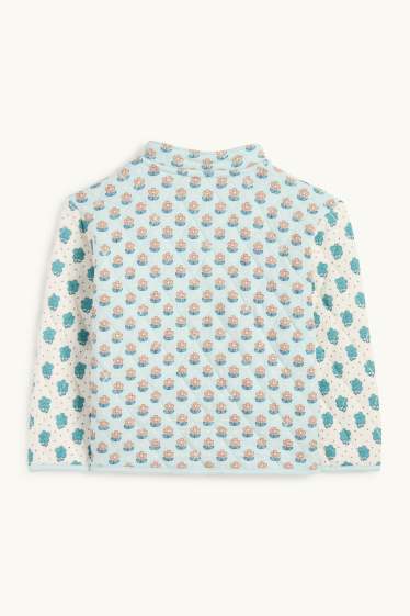 Nena - Jaqueta embuatada - de flors - verd menta