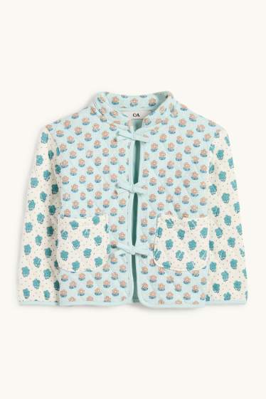 Nena - Jaqueta embuatada - de flors - verd menta