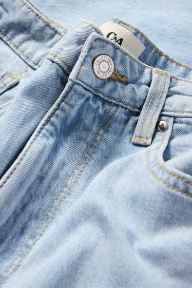 Femmes - Wide leg jean - high waist - jean bleu clair