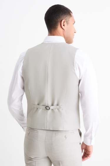 Herren - Baukasten-Weste - Regular Fit - Flex - hellgrau