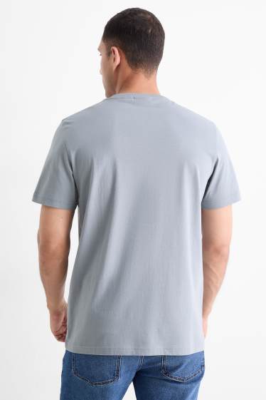 Pánské - Tričko - regular fit - modrá