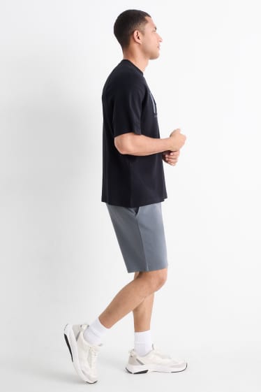 Hommes - Short en molleton - gris foncé