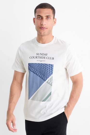 Herren - T-Shirt - Regular Fit - weiß