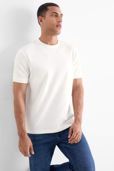 Heren - T-shirt - regular fit - wit