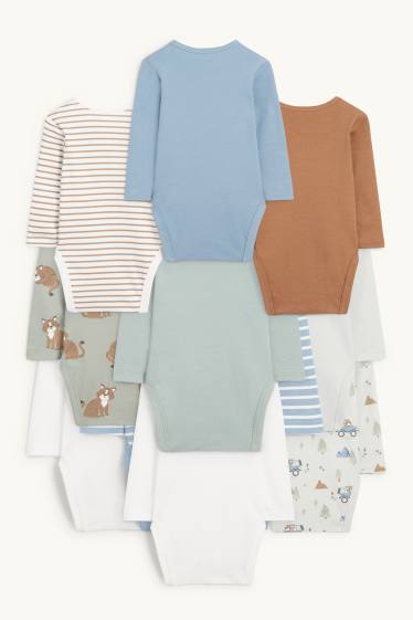 Bébés garçons - Lot de 10 - lynx - bodys bébé - vert