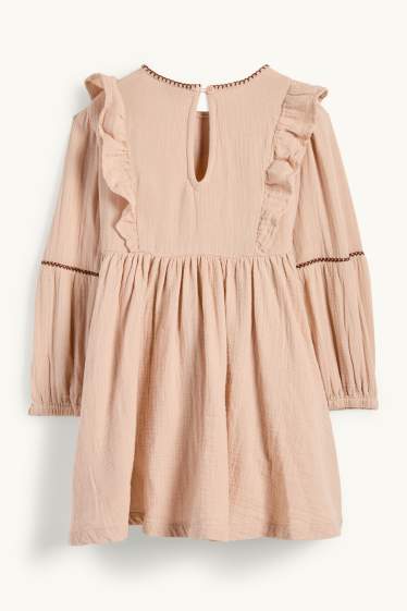 Nena - Flors - vestit de mussolina - rosa