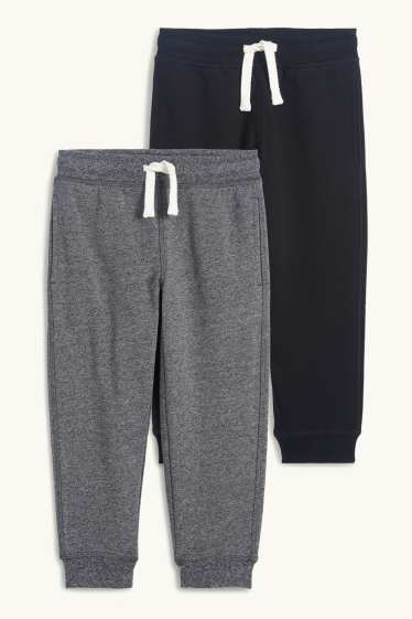 Enfants garçons - Lot de 2 - pantalon de jogging - noir