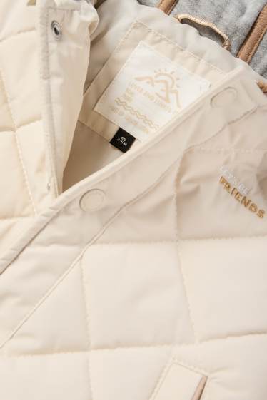 Nadó nen - Osset - jaqueta embuatada amb caputxa per a nadó - beix clar