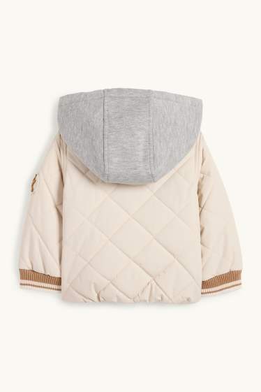 Nadó nen - Osset - jaqueta embuatada amb caputxa per a nadó - beix clar