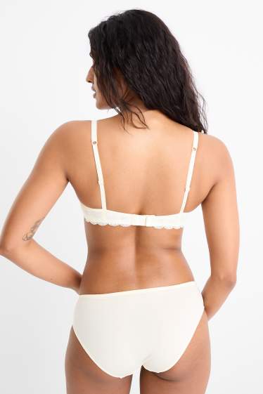 Mujer - Sujetador con aros - DEMI - con relleno - amarillo claro