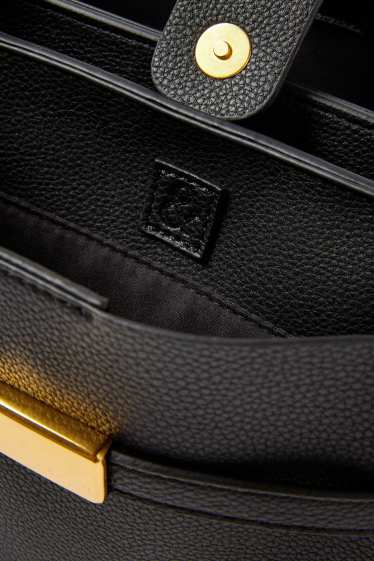 Femmes - Sac à bandoulière - matière synthétique - noir