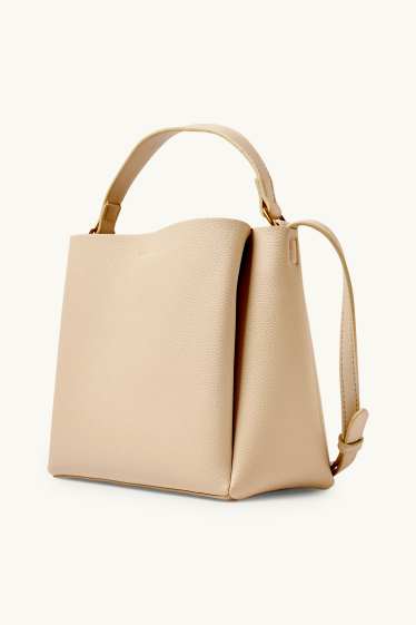 Donna - Borsa a tracolla - similpelle - beige