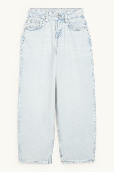 Children Girls - Balloon jeans - denim-light blue