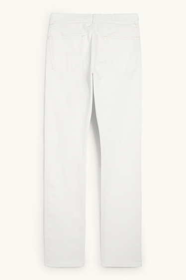 Damen - Vintage Straight Jeans - Mid Waist - LYCRA® - weiß