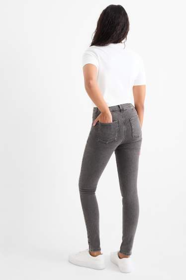 Donna - Jegging jeans - vita alta - jeans grigio