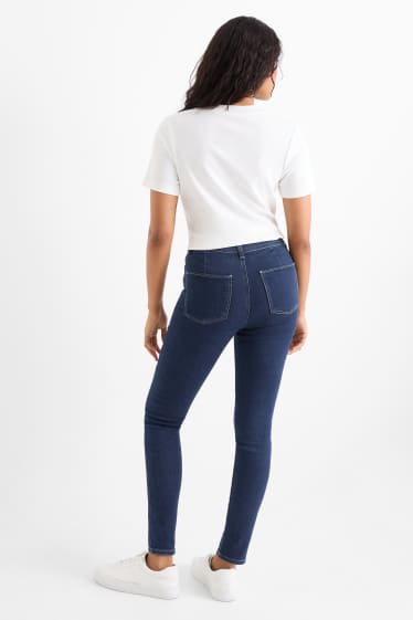 Femei - Jegging jeans - talie înaltă - denim-albastru închis