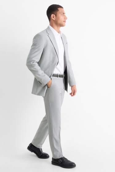 Herren - Baukasten-Hose - Regular Fit - Flex - hellgrau