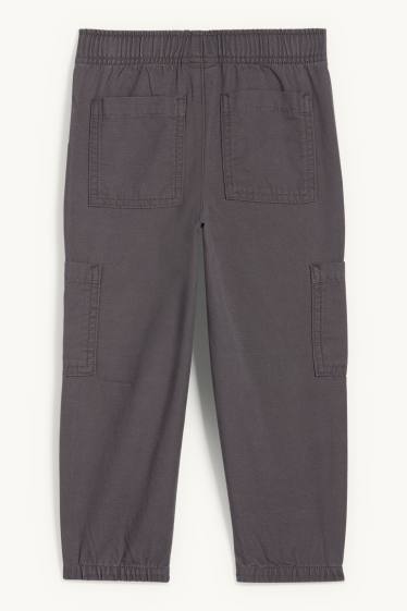 Enfants garçons - Pantalon cargo - gris foncé