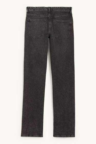 Femmes - Vintage straight jean - mid waist - LYCRA® - jean gris foncé