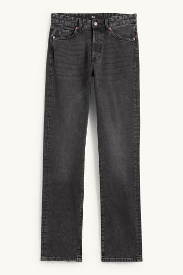 Femmes - Vintage straight jean - mid waist - LYCRA® - jean gris foncé