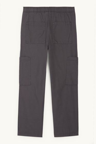 Nen - Pantalons cargo - gris fosc