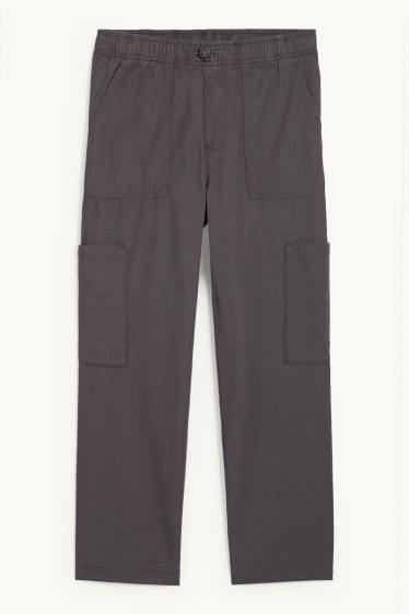 Nen - Pantalons cargo - gris fosc