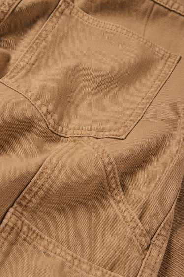 Kinder Buben - Stoffhose - hellbraun