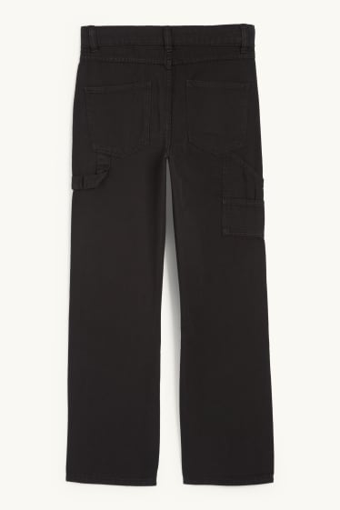 Children Boys - Cloth trousers - black