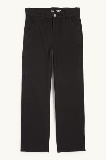 Children Boys - Cloth trousers - black