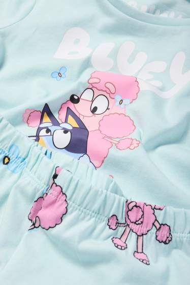 Enfants filles - Bluey - pyjama - 2 pièces - vert menthe