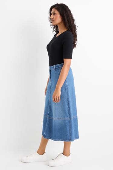 Damen - Jeansrock - helljeansblau