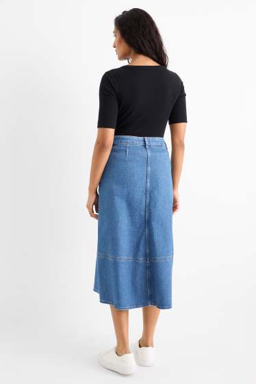 Damen - Jeansrock - helljeansblau