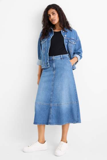 Damen - Jeansrock - helljeansblau