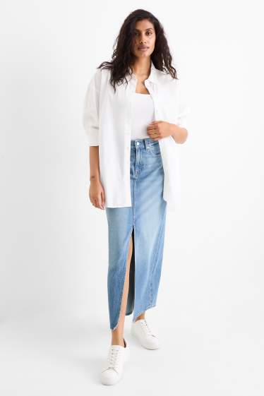 Damen - Jeansrock - jeansblau