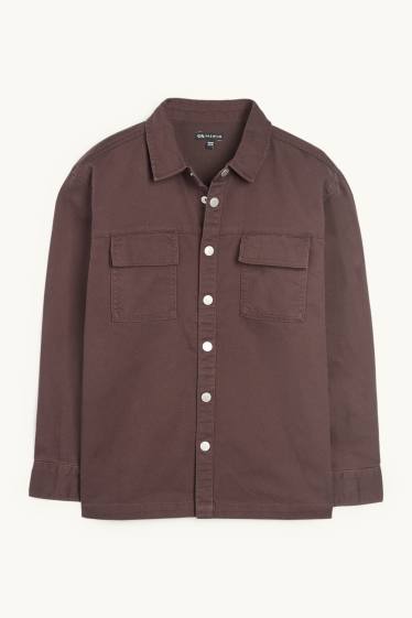 Enfants garçons - Chemise en jean - marron foncé