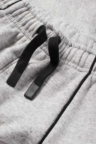 Kinder Buben - Jogginghose - hellgrau-melange