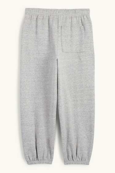 Kinder Buben - Jogginghose - hellgrau-melange