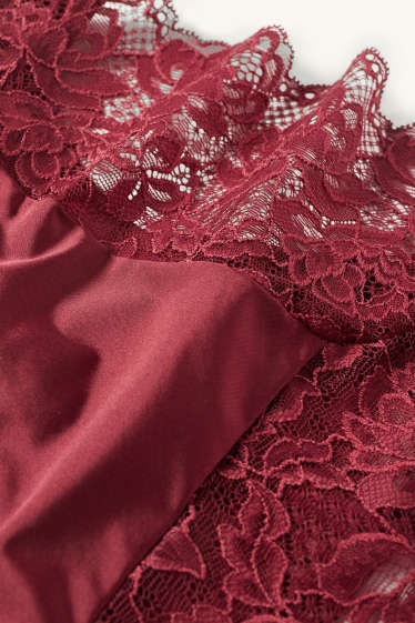 Donna - Slip - rosso scuro