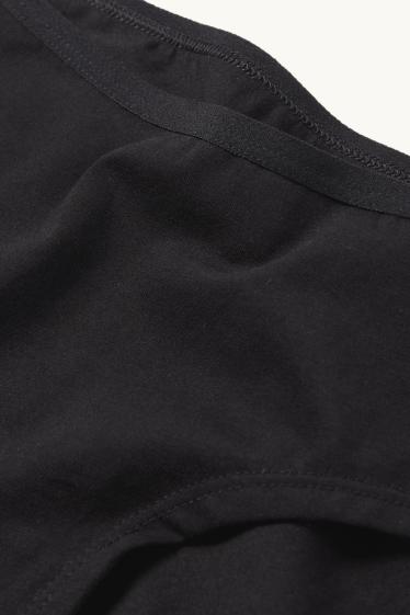 Femei - Multipack 3 perechi - chiloți hipster - negru