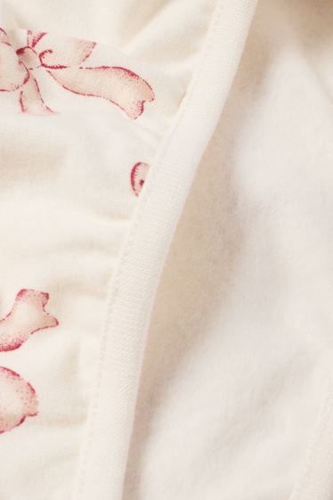 Bébés filles - Nœuds - sweat bébé - blanc crème