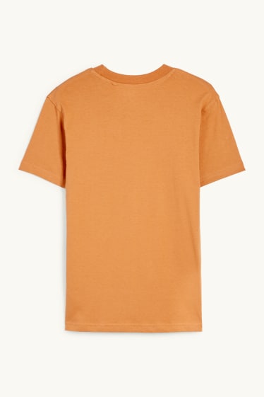 Kinderen: jongens - Skater - T-shirt - donker oranje
