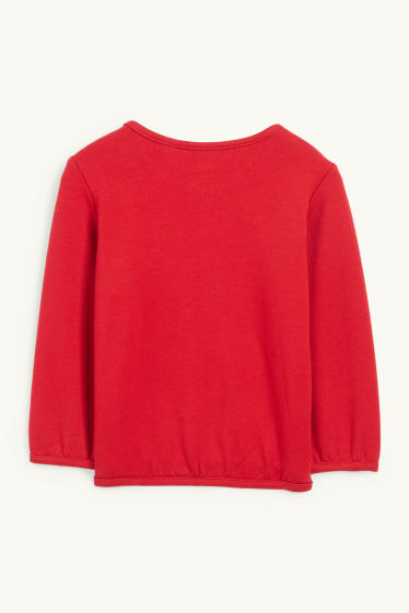 Nadó nena - Osset - dessuadora per a nadó - vermell fosc