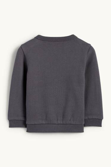 Baby: jongens - Knabbel & Babbel - babysweatshirt - donkergrijs