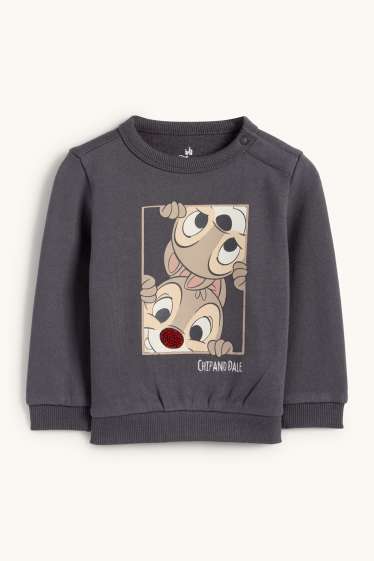 Baby: jongens - Knabbel & Babbel - babysweatshirt - donkergrijs