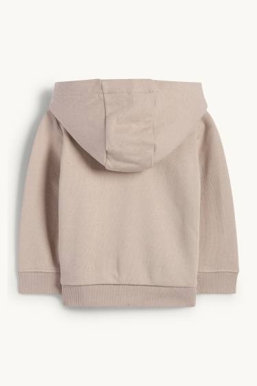 Niemowlęta chłopcy - New York - bluza niemowlęca z kapturem - beżowy