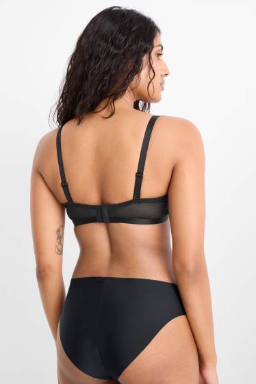 Damen - BH ohne Bügel - unwattiert - schwarz