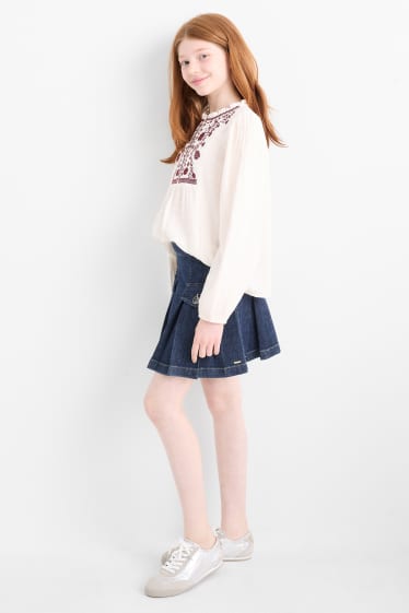 Kinder Mädchen - Jeansrock - dunkeljeansblau