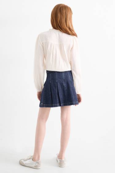 Kinder Mädchen - Jeansrock - dunkeljeansblau