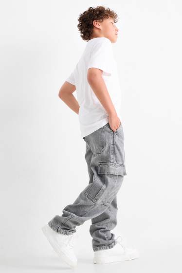 Children Boys - Cargo jeans - denim-gray