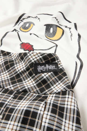 Enfants filles - Harry Potter - ensemble - sweat et jupe - 2 pièces - blanc